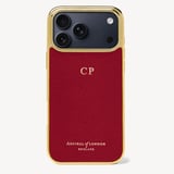 iPhone 17 Pro Max Case Cherry Red Soft Saffiano