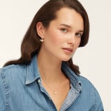 Diamond Bee Pendant Necklace 0.237ct White Sapphire & Citrine