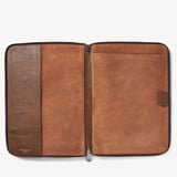 Executive A4 Zipped Padfolio Tobacco Pebble