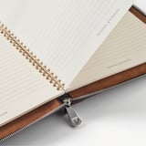 Executive A4 Zipped Padfolio Tobacco Pebble