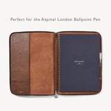 Executive A4 Zipped Padfolio Tobacco Pebble
