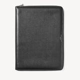 Executive A4 Zipped Padfolio Black Saffiano