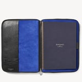 Executive A4 Zipped Padfolio Black Saffiano