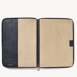 Executive A4 Zipped Padfolio  Navy Saffiano