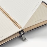 Executive A4 Zipped Padfolio  Navy Saffiano