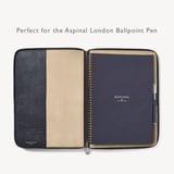 Executive A4 Zipped Padfolio  Navy Saffiano