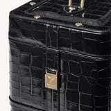 Vanity Case Deep Shine Black Croc