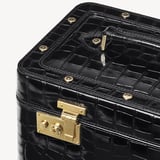 Vanity Case Deep Shine Black Croc