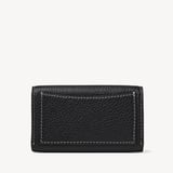 Business Card Holder Black Milled Pebble