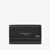 Business Card Holder Black Milled Pebble