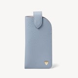 Glasses Case with Tab Sky Blue Pebble