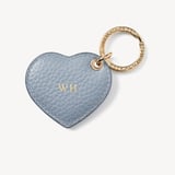Small Heart Keyring Sky Blue Pebble