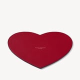 Heart Mouse Mat Cherry Red Soft Saffiano