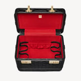 Vanity Case Deep Shine Black Croc