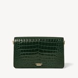 Eliza Clutch Evergreen Patent Croc