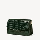 Eliza Clutch Evergreen Patent Croc