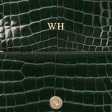 Eliza Clutch Evergreen Patent Croc