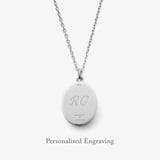 Oval Pearl Locket Necklace Mother of Pearl & Sterling Silver 925
