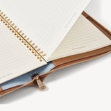 A5 Compact Organiser Padfolio Deep Shine Caramel Small Croc