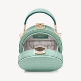 Micro Hat Box Willow Patent Croc