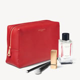 London Toiletry Bag Cardinal Red Pebble