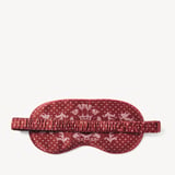 Silk Eye Mask Set Cherry Red Cherubs Pure Silk