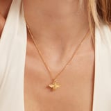 Bee Charm Necklace 18ct Gold Vermeil
