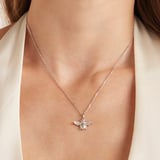 Bee Charm Necklace Sterling Silver 925