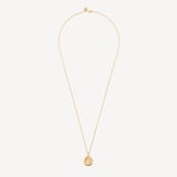St Christopher Charm Necklace 18ct Gold Vermeil