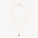 Gemstone Pendant Necklace Smoky Quartz & 18ct Gold Vermeil