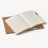 A5 Refillable Luxury Journal Deep Shine Caramel Small Croc with Soft Suede Lining