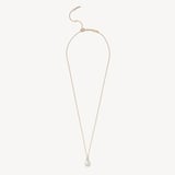 Diamond & Pearl Pendant Necklace 0.03ct Diamond