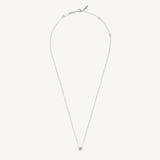 Floating Aquamarine Solitaire Necklace 0.47ct Aquamarine