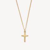 Cross Pendant Necklace 18ct Gold Vermeil