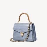 Midi Mayfair® 2 Deep Shine Sky Blue Small Croc