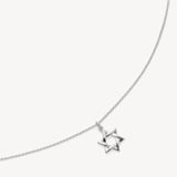 Star of David Pendant Necklace Sterling Silver 925