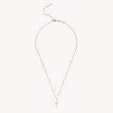 Diamond Cross Pendant Necklace 0.018ct Diamond