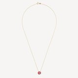 Athena Cluster Pendant Necklace 0.12ct Diamond
