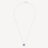 Athena Cluster Pendant Necklace 0.12ct Diamond
