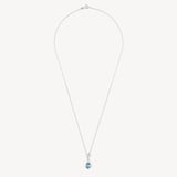 Aphrodite Teardrop Pendant Necklace 0.10ct Diamond