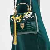 Midi Mayfair® Evergreen Velvet & Patent Croc