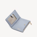 Mayfair® Coin & Card Wallet Deep Shine Sky Blue Small Croc