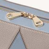 Camera Crossbody Sky Blue, Grey & White Pebble