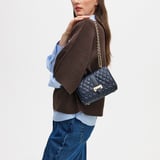 Lottie Navy Quilted Nappa