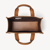 Henley Tote Natural Chevron Raffia & Smooth Tan