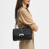 Large Lottie Black Quilted Nappa