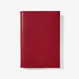 A5 Refillable Luxury Journal Heart Cherry Red Soft Saffiano with Soft Suede Lining