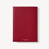 A5 Refillable Luxury Journal Heart Cherry Red Soft Saffiano with Soft Suede Lining