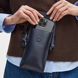 Ella Crossbody Phone Pouch Navy Pebble