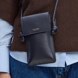 Ella Crossbody Phone Pouch Navy Pebble